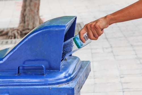 Recycling facilities for businesses on Tottenham Court Road